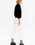 Chelsea Solid Cotton Sweater, Black