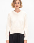 Faris Cotton Sweater, Off White