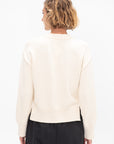 Faris Cotton Sweater, Off White