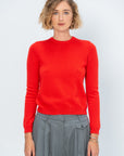 Lulu Cashmere Sweater, Scarlet