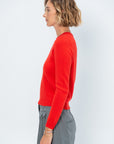 Lulu Cashmere Sweater, Scarlet