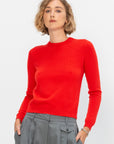 Lulu Cashmere Sweater, Scarlet