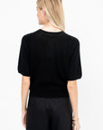 Solange Superfine Merino Top, Black