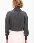 Button-Down Cardigan, Dark Grey
