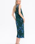 Embellished Midi Dress, Malachite