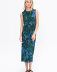 Embellished Midi Dress, Malachite