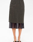 Double-Layer Skirt, Green