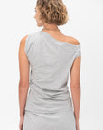 Off Shoulder Top, Grey Melange