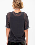 Sheer T-Shirt, Navy