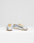 Sneaker, Metallic Silver