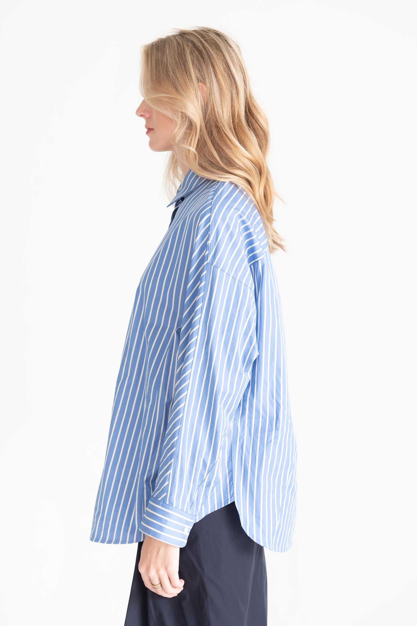 DRIES VAN NOTEN - Stripe Shirt, Light Blue