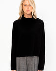 Batwing Turtleneck Knit Sweater