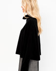 Batwing Turtleneck Knit Sweater