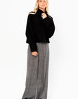 Batwing Turtleneck Knit Sweater