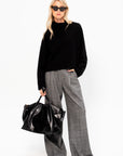 Batwing Turtleneck Knit Sweater
