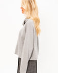 Batwing Turtleneck Knit Sweater