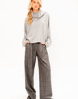 Batwing Turtleneck Knit Sweater