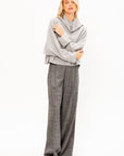 Batwing Turtleneck Knit Sweater