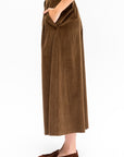 Corduroy High Waist Pants, Toffee