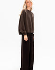 Crew Neck Ribbed Sweater, Yak
