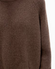 Crew Neck Ribbed Sweater, Yak