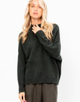 Crew Neck Kimono Sleeve Sweater