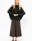 Crew Neck Kimono Sleeve Sweater