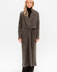Long Coat with Patch Pocket, Herringbone