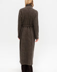 Long Coat with Patch Pocket, Herringbone