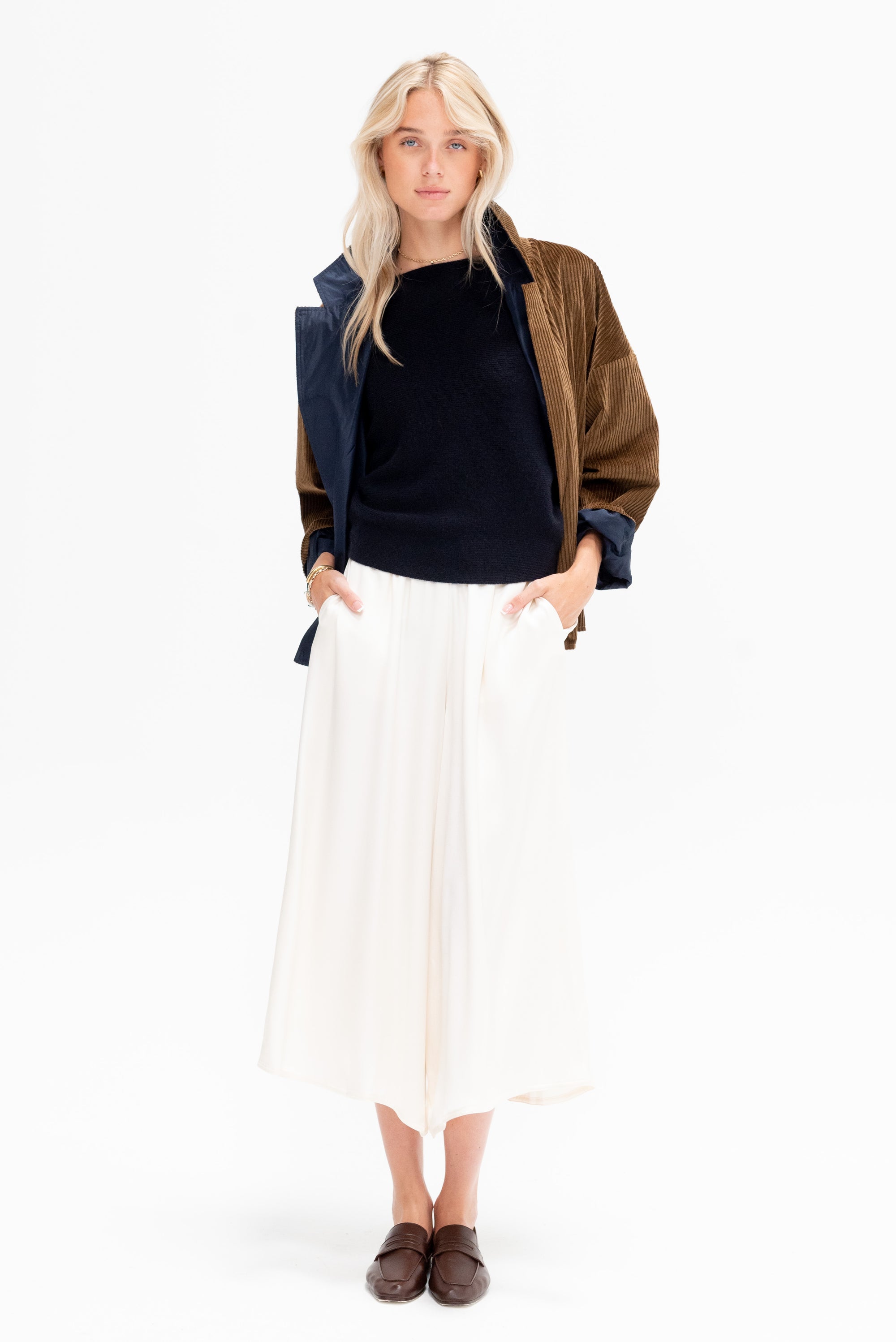 Batwinged Sweater Cashmere Knit
