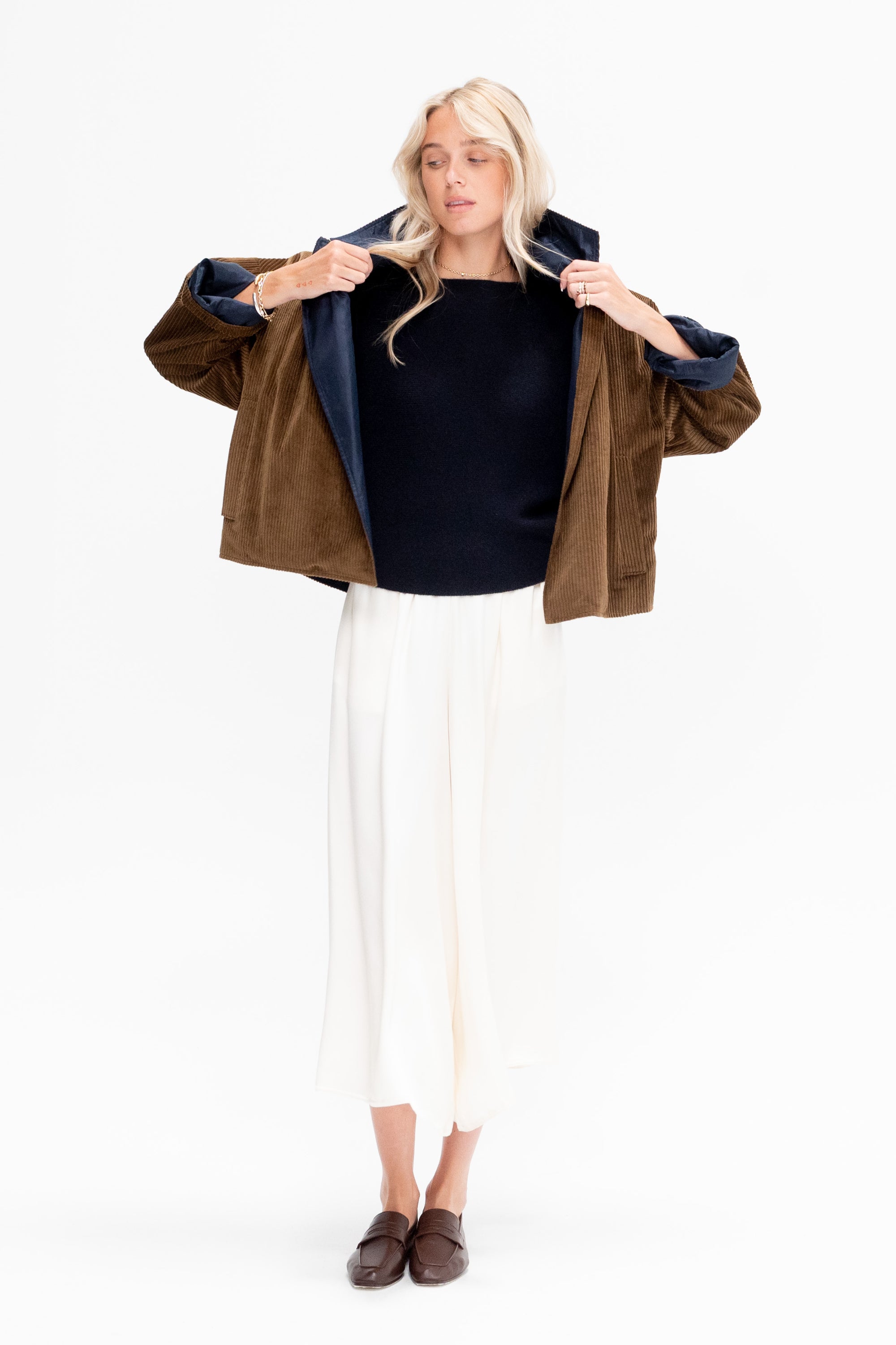 Batwinged Sweater Cashmere Knit