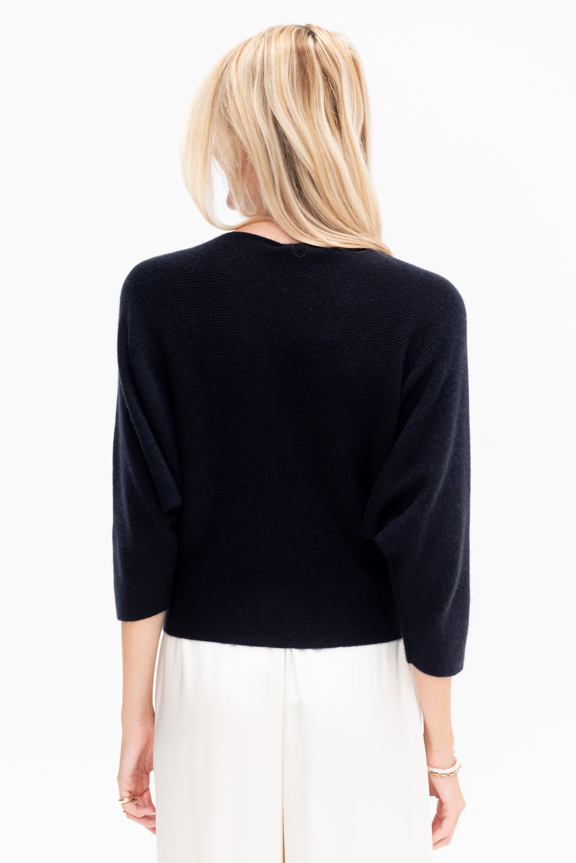 Batwinged Sweater Cashmere Knit