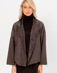Oversized Jacket, Dark Taupe