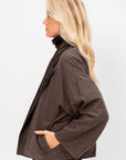 Oversized Jacket, Dark Taupe
