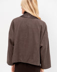Oversized Jacket, Dark Taupe