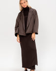 Oversized Jacket, Dark Taupe