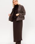 Oversized Jacket, Dark Taupe