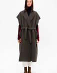Sleeveless Trench Coat, Military