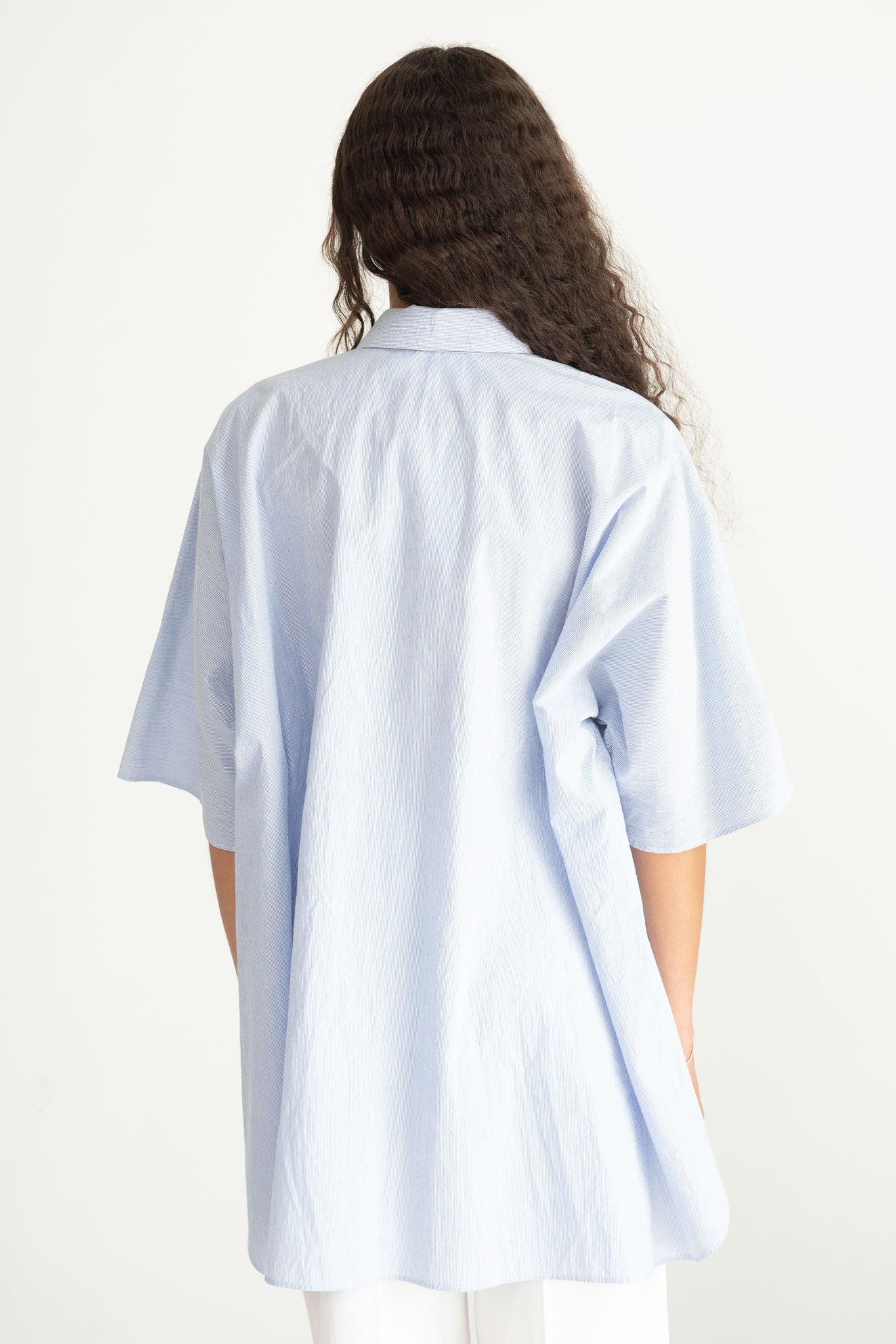 DUŠAN - Wide Back Shirt, Provence Blue
