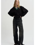 Layered V-Neck Sweatshirt