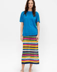 Wilms Mesh Stitch Stripe Skirt, Multi
