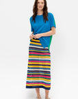 Wilms Mesh Stitch Stripe Skirt, Multi
