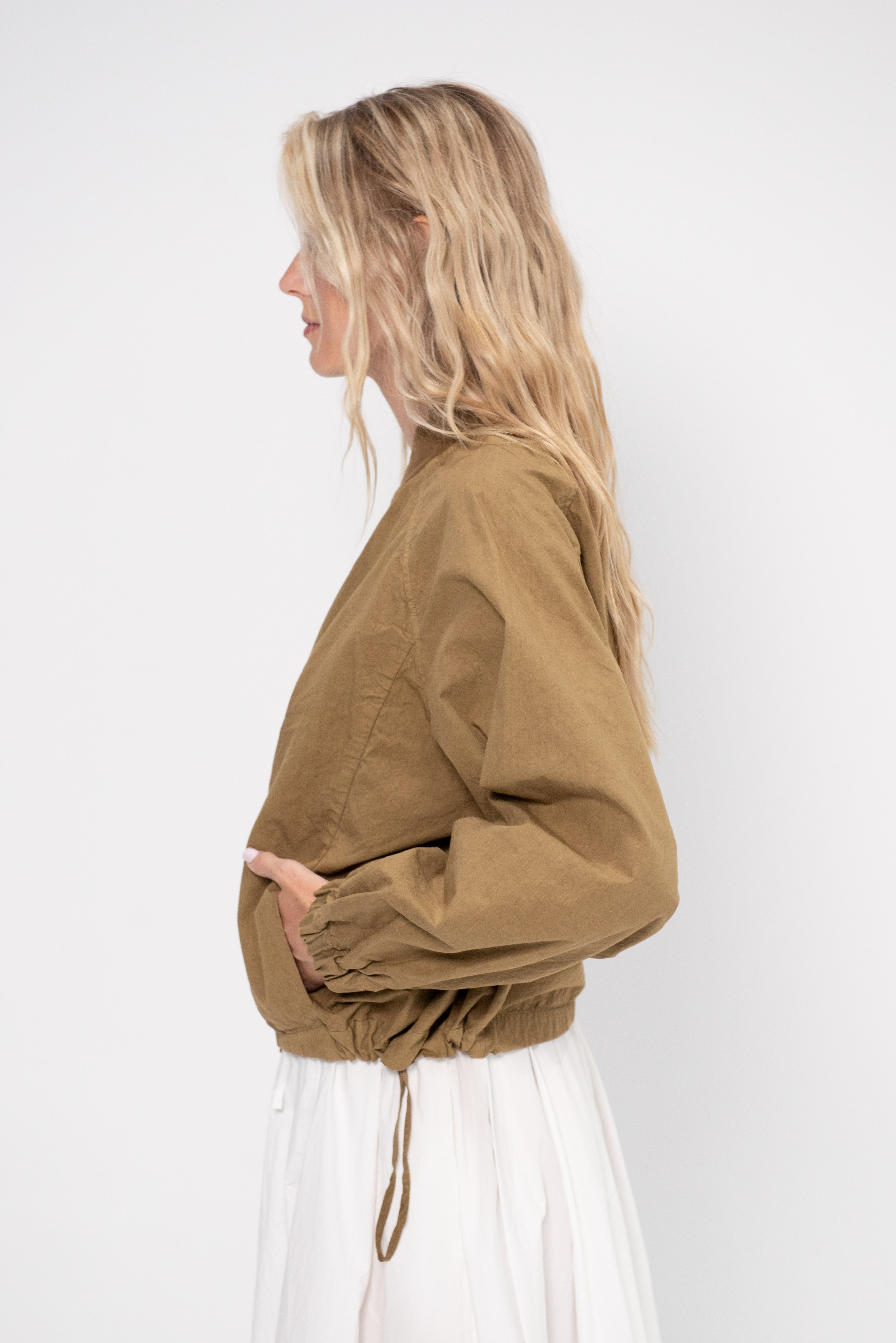 Album di Famiglia Bomber Jacket, Gold – Kick Pleat