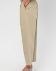Cropped Trousers, Light Beige
