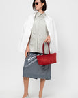 Snap-Button Shirt, Ice Blue