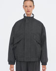 Bomber Jacket, Black Chine