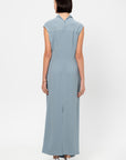 Draped Dress, Slate Blue