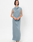 Draped Dress, Slate Blue