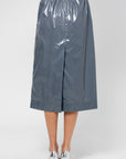 Straight Skirt, Slate Blue
