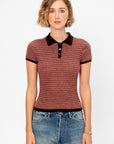 Chevron Shrunken Polo, Burnt Cocoa Combo